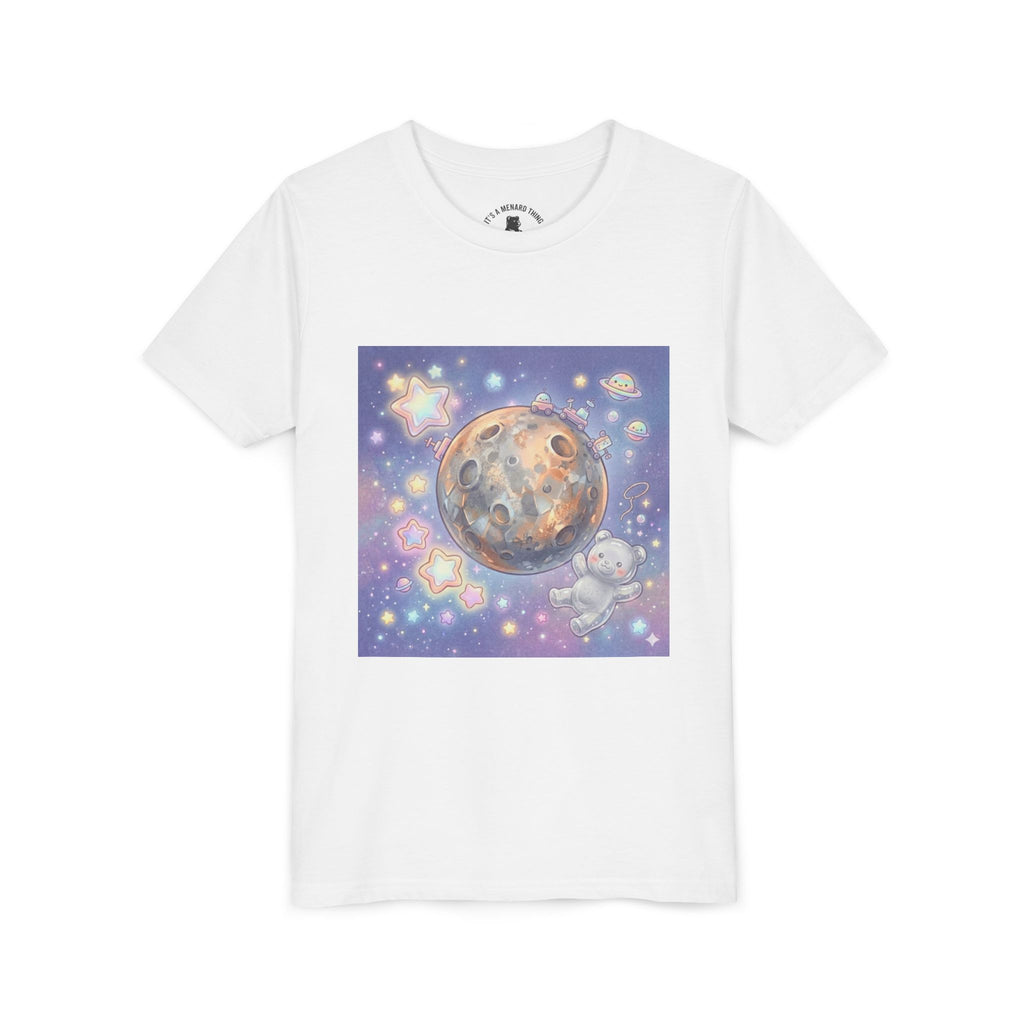 Lets Study Mercury, Silver Gooey Crystal Gummy Bear-Galaxy Graphic Youth Shirt