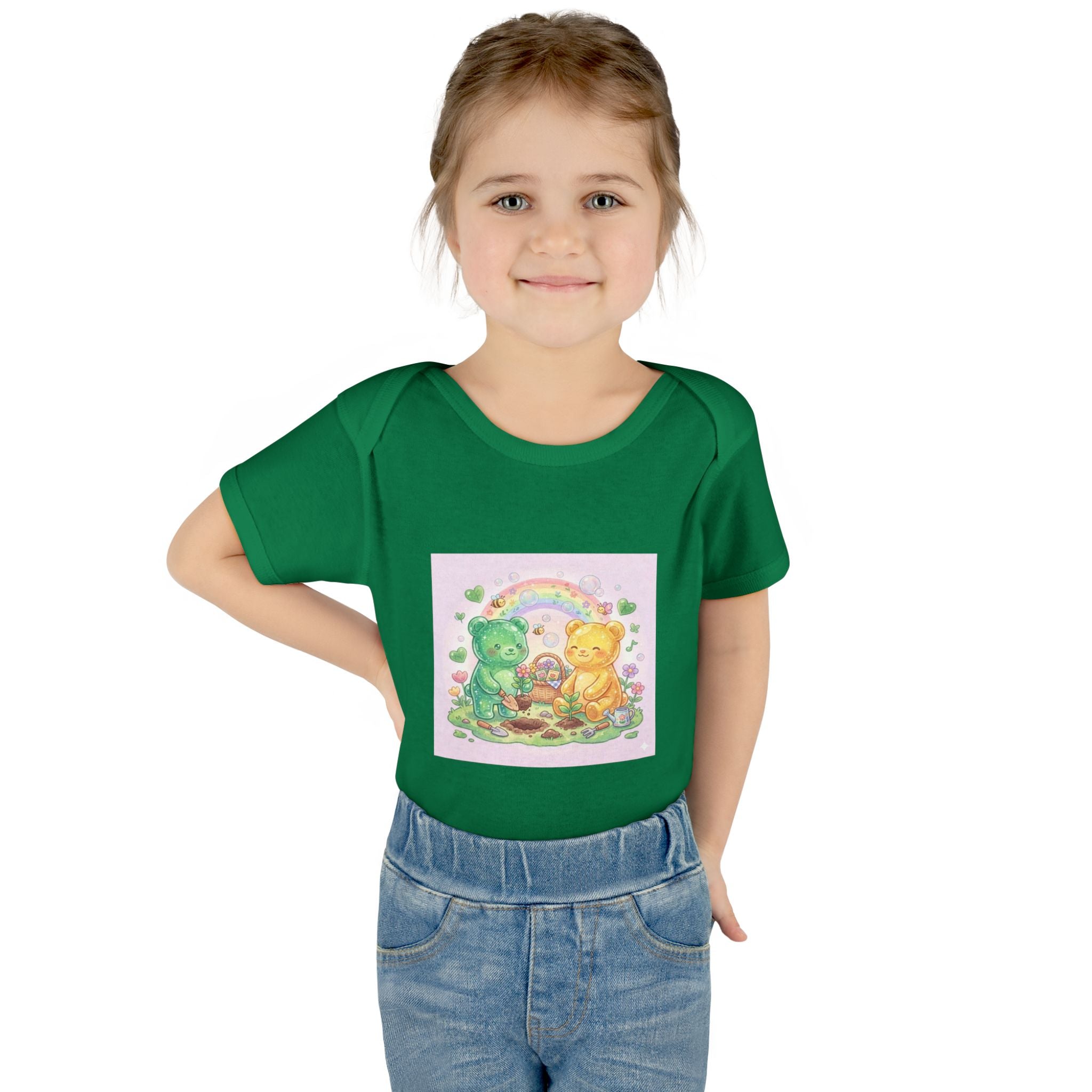 Copy of Infant Bodysuit — Oozy Gummy Bears Gardening Baby Onesie