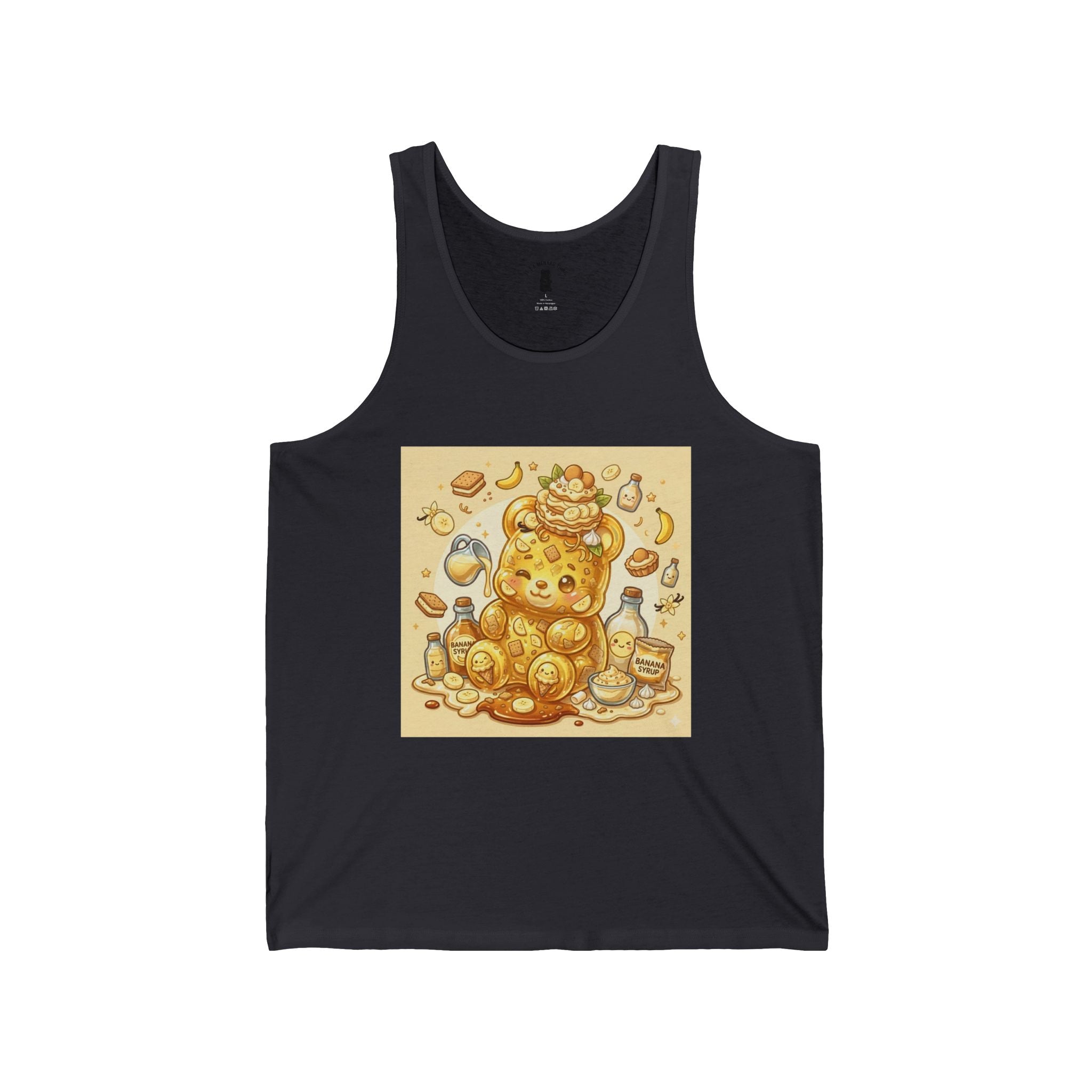 Banana Pudding & Vanilla Crackers, Exotic Gooey Gummy Bear — Kawaii Graphic Tank Top