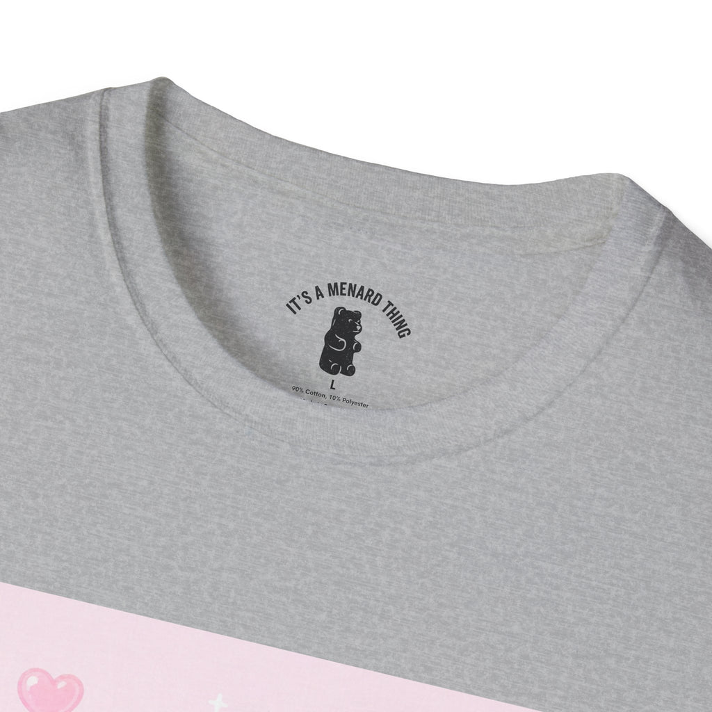 Gooey Pink Gummy Bear Bouquet T-Shirt — Kawaii Valentine Floral Tee