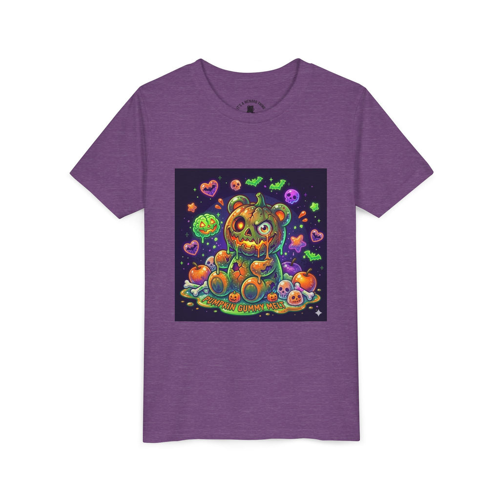 Cute Creepy Pumpkin Head Gooey Gummy Bear Halloween- Graphic Tee