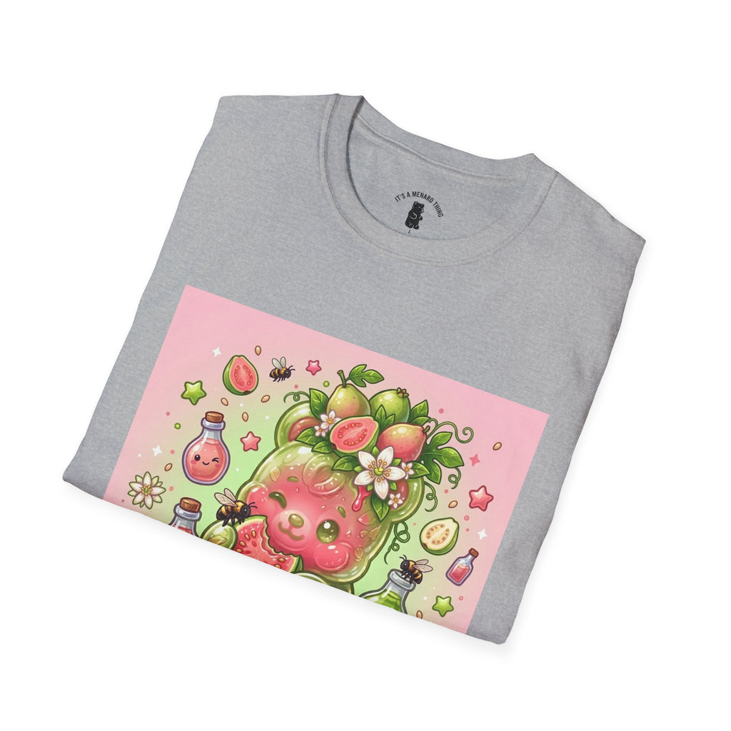 Sweet little Guava, Exotic Fruit Gooey Gummy Bear — Kawaii Graphic T-Shirt