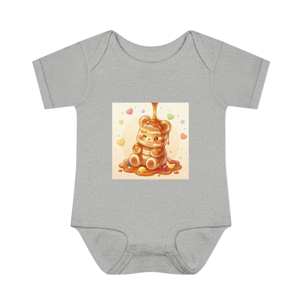 Fluffy Gooey Pancake Gummy Bear Baby Bodysuit — Cute Gummy bear Infant Onesie