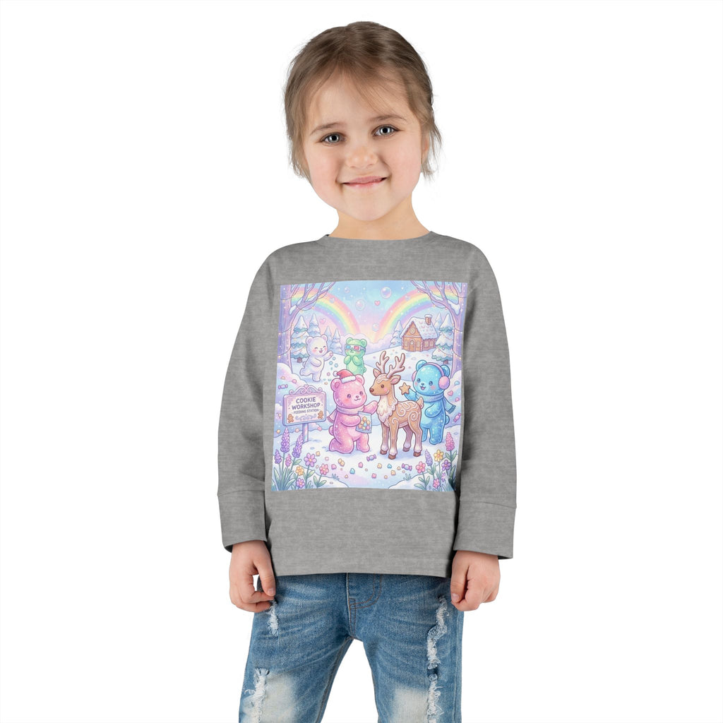 Feeding the Reindeer, Oozy Bear Friends Special Holiday- Graphic Long Sleeve Shirt