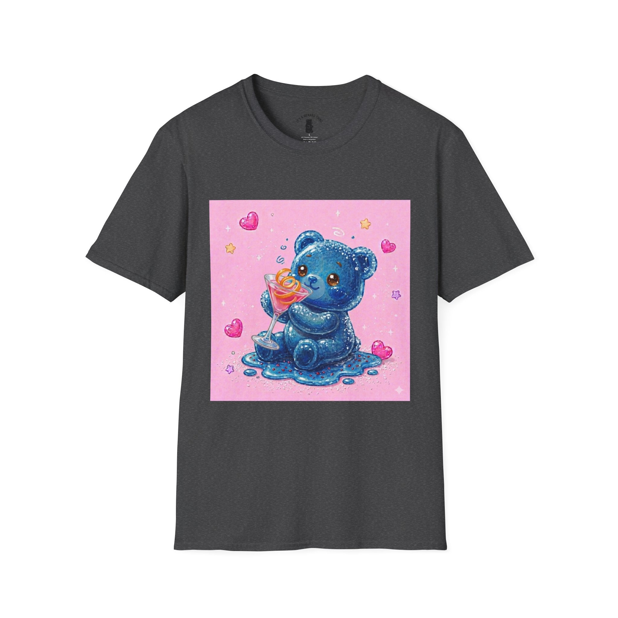 Special Cosmo Delight, Blue Oozy Boozy Gummy Bear Drinking Pal- Graphic Shirt