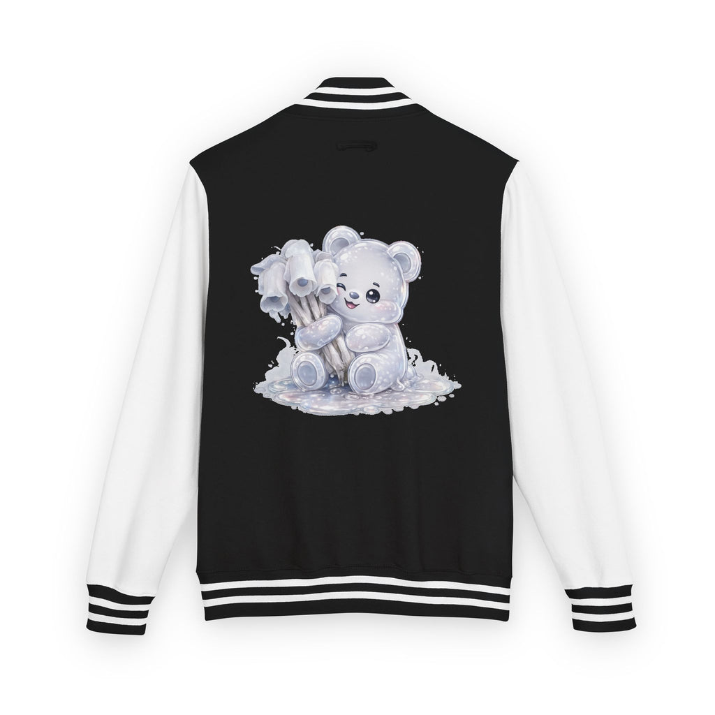 White Ghost Pipe Custer, Oozy Bears Mushroom Special- Letterman Graphic Jacket