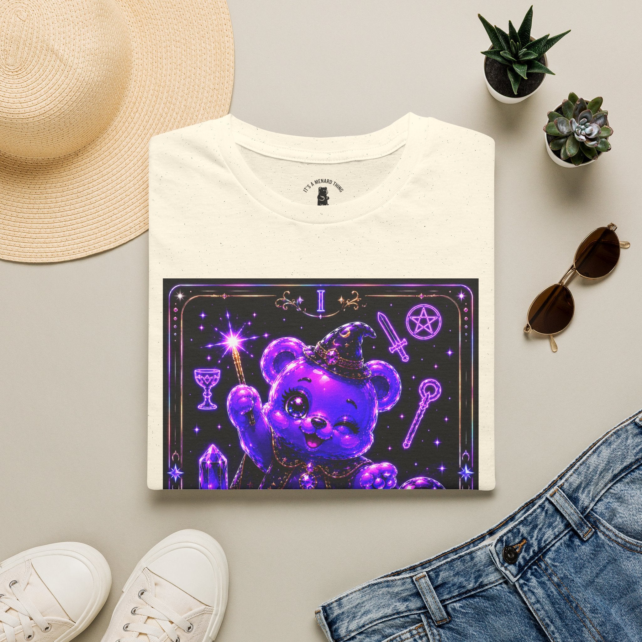 The Magician Oozy Bear Gummy Tarot Card Special Addition- Kawaii Graphic Tee