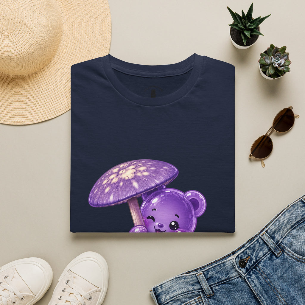Purple Cortinarius Violaceus Mushroom Oozy Bear Special- Graphic Shirt
