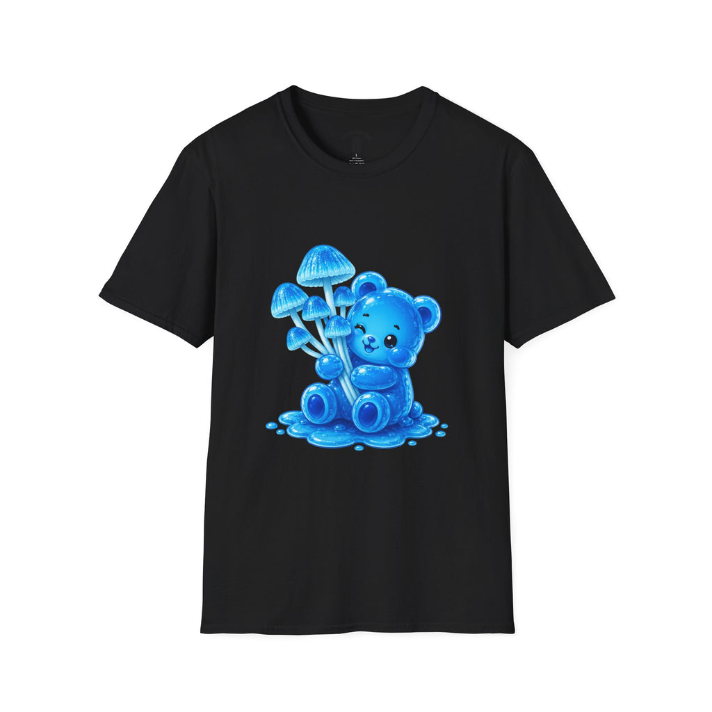 Small Cluster of Blue Mini pipe Mushrooms, Oozy Bear Special- Graphic Shirt