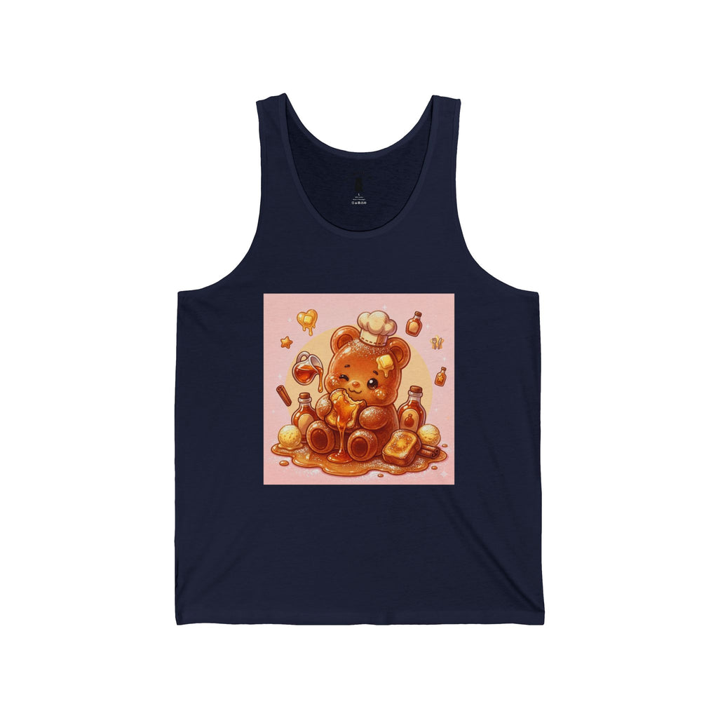 French Toast & Maple Syrup, Toasted Gooey Gummy Bear— Kawaii Graphic Tank Top