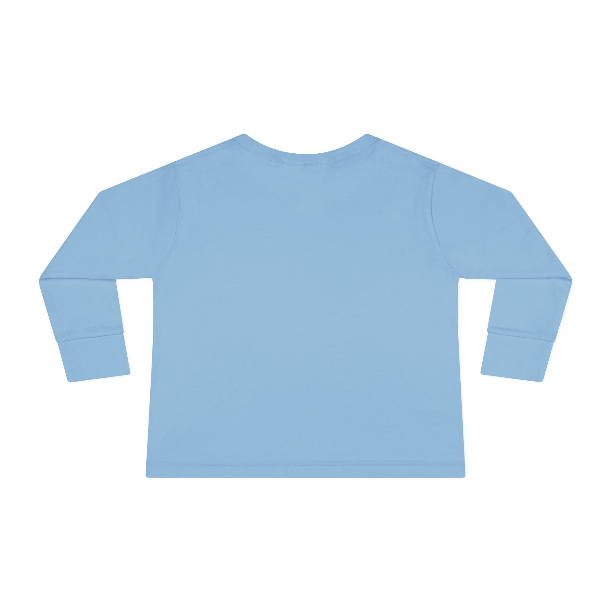 Cute Santa Oozy Bear in Sleigh Christmas- Graphic Long Sleeve Shirt