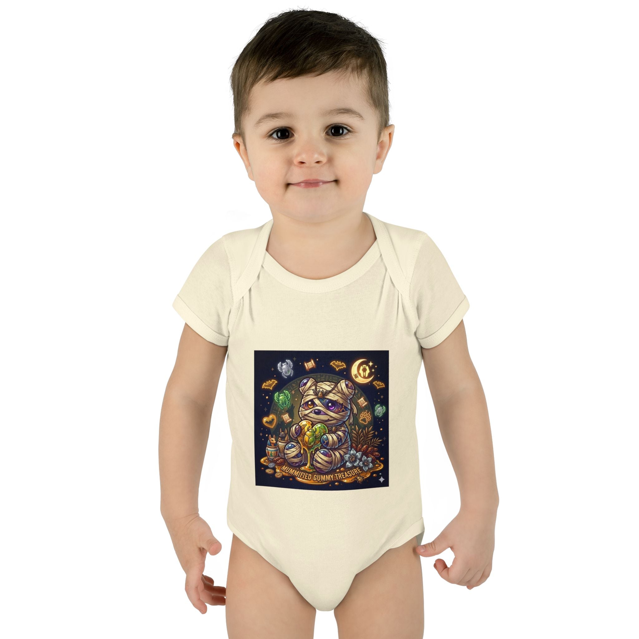 Infant Bodysuit - Cute Gooey Mummy Bear Halloween
