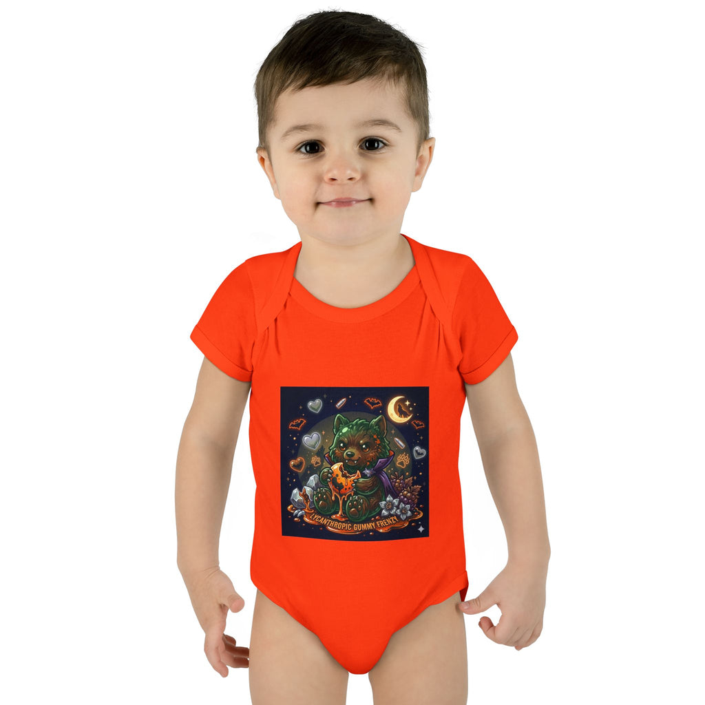 Baby Bodysuit — Cute Halloween Werewolf Gooey Bear