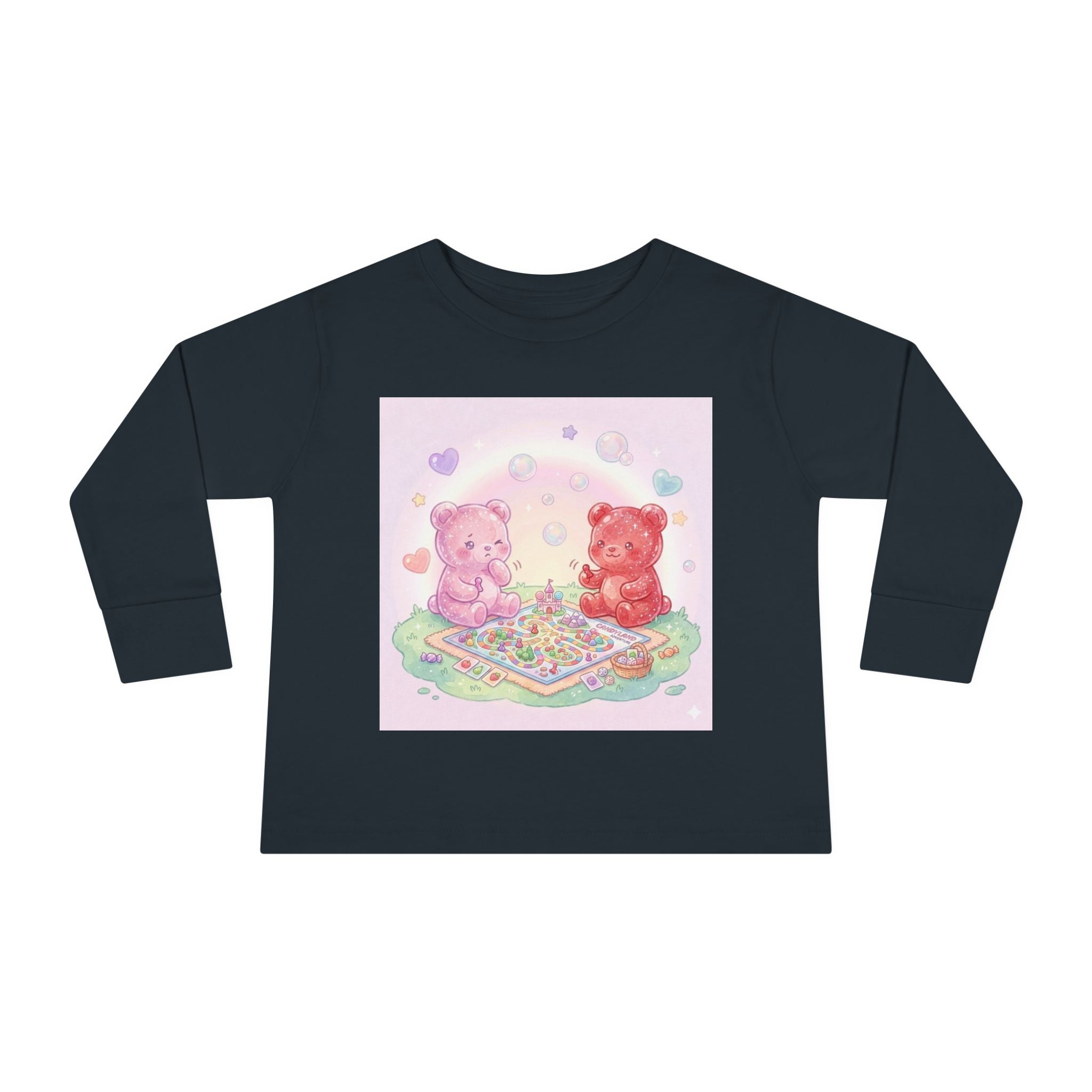 Playdate Board Games, Oozy Bear Friends- Graphic Long Sleeve Shirt