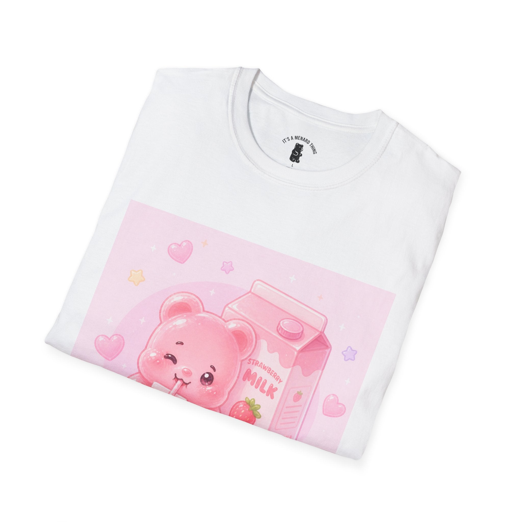 Strawberry Milk Gooey Gummy Bear T-Shirt
