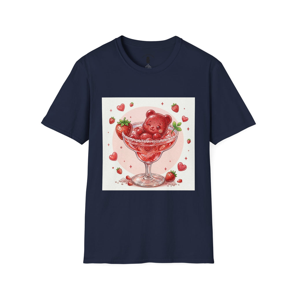 Strawberry Daiquiri Icey, Boozy Gooey Gummy Bears- Kawaii Graphic T-Shirt