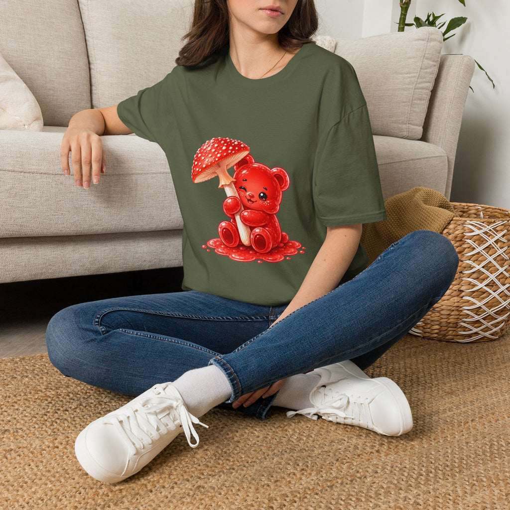 The Fly Agaric Fungi Special, Red Oozy Bear Gummy Friend- Graphic Shirt
