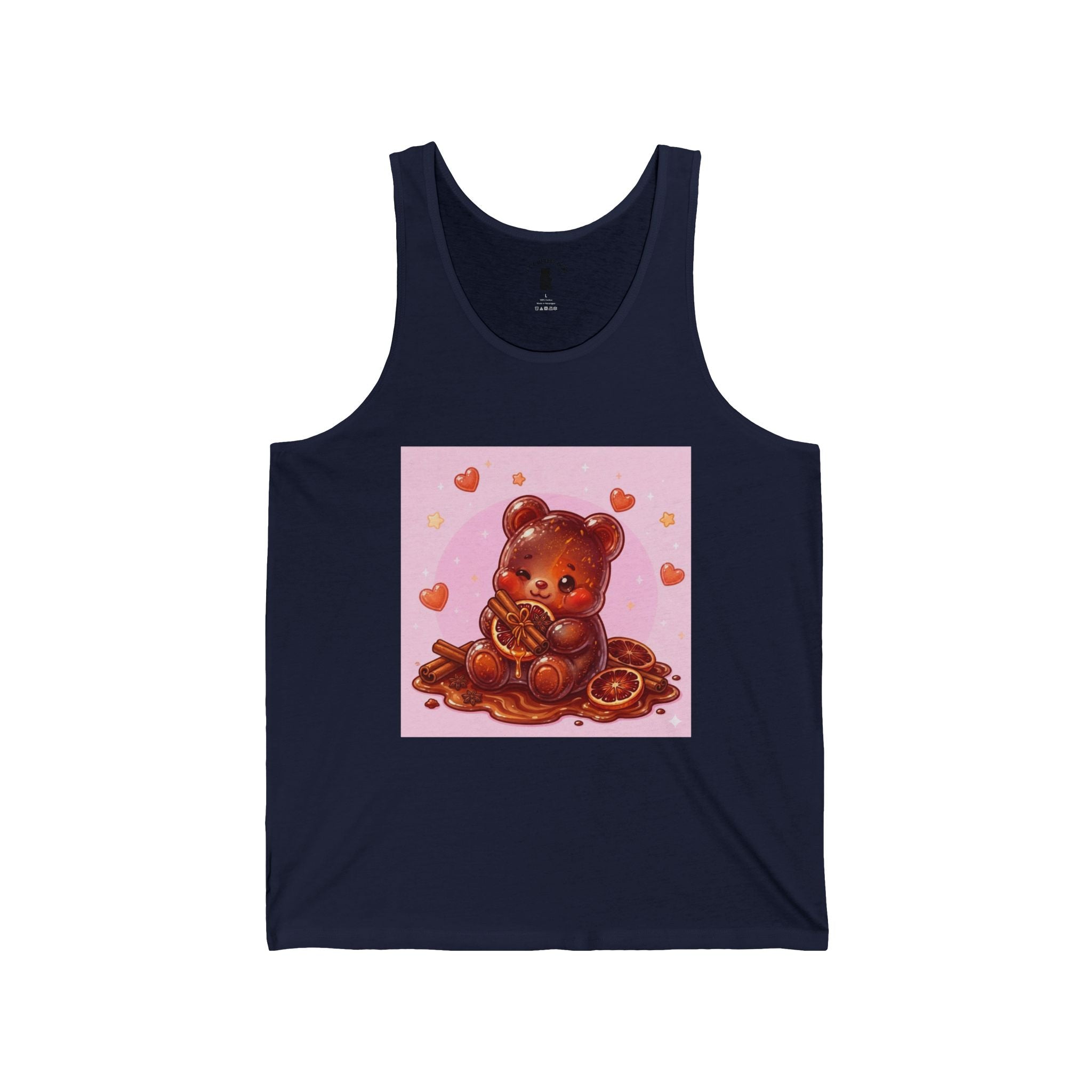 Blood Orange Cinnamon, Citrus Gooey Gummy Bear — Cute Illustration Tank Top