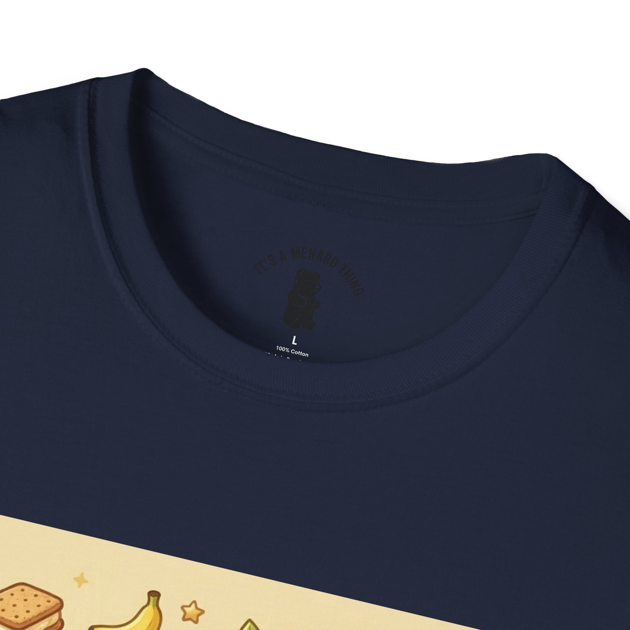 Banana Cream Pudding & Vanilla Cookies, Gooey Gummy Bear — Cute Cartoon T-Shirt