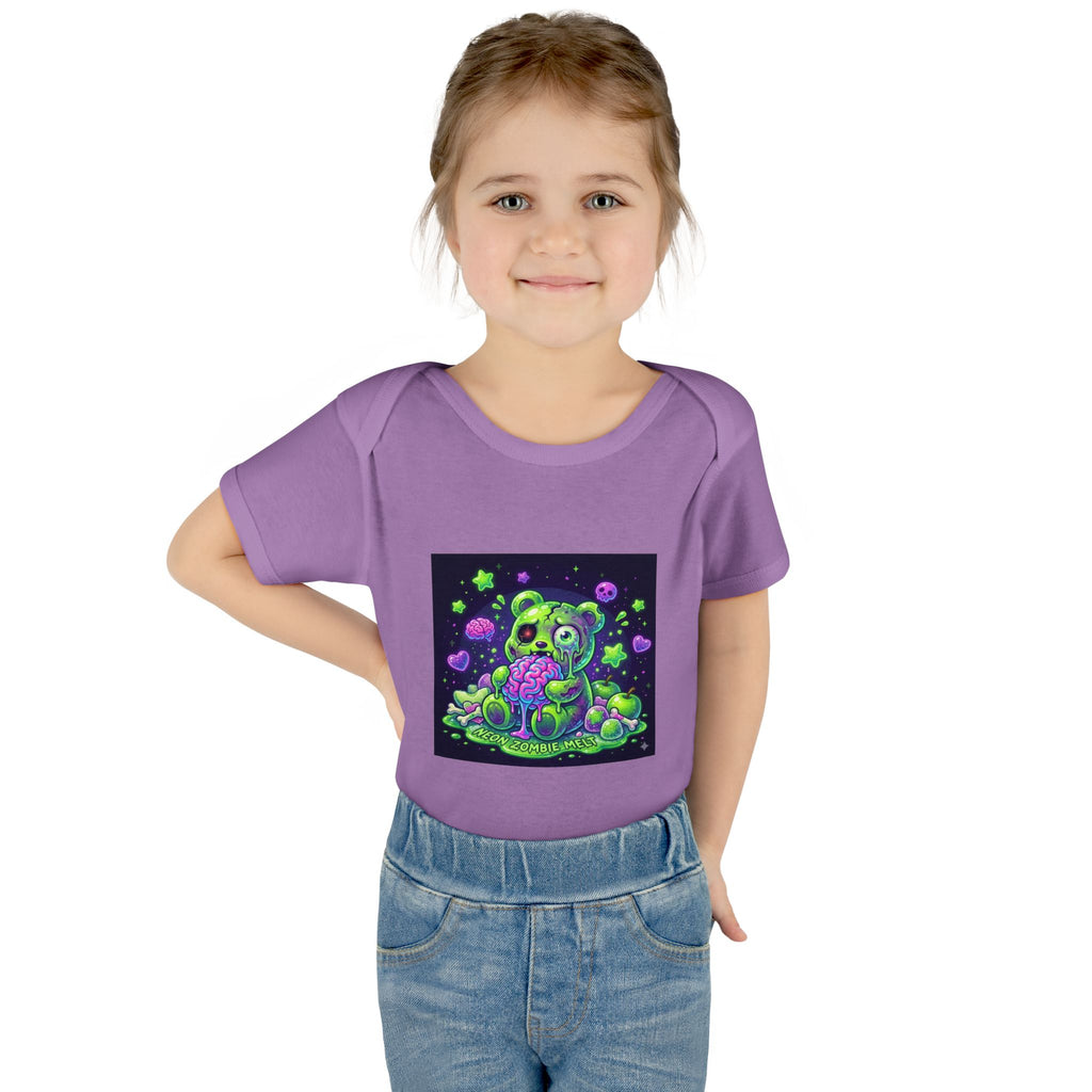 Baby Bodysuit — Neon Zombie Halloween Gooey Gummy Bear
