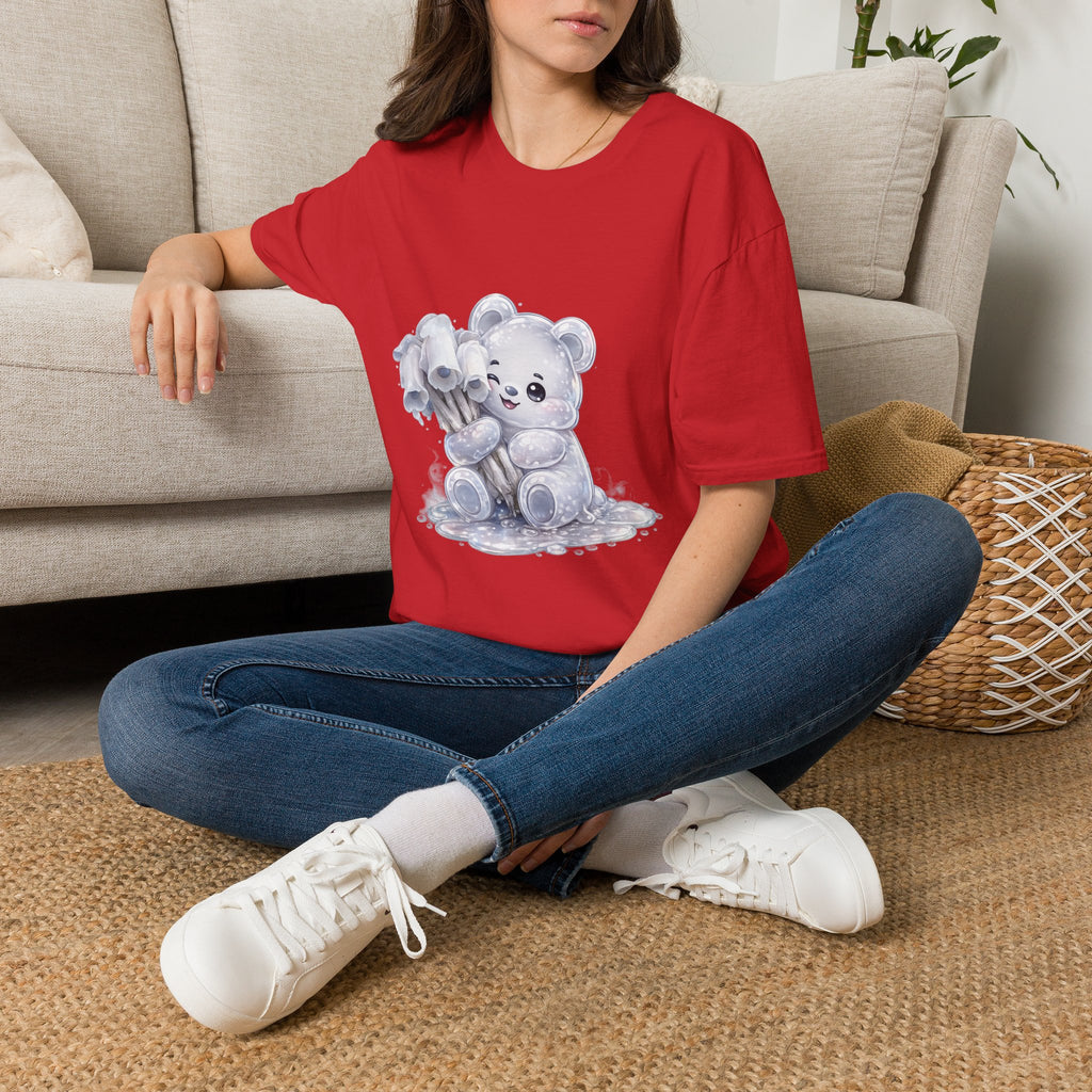 Special Ghost Pipe Mushroom Cluster, White Oozy Bear Gummy Friend- Graphic Shirt
