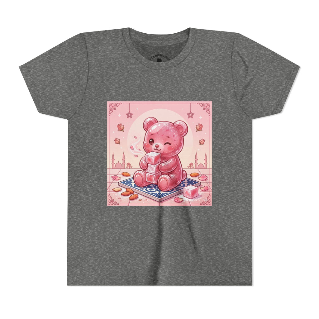 Turkish Delight Rose Water Gooey Gummy Bear- Illustration Youth T-Shirt