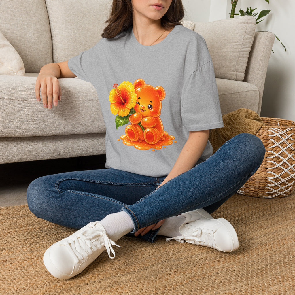 Hello Hibiscus, Orange Oozy Bear Gummy Friend Special Flower Addition- Grap