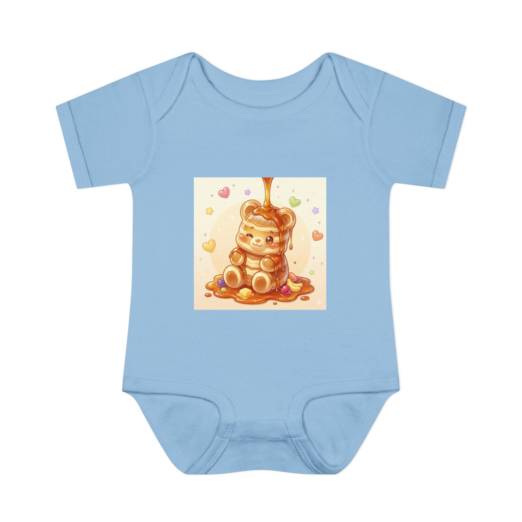 Fluffy Gooey Pancake Gummy Bear Baby Bodysuit — Cute Gummy bear Infant Onesie