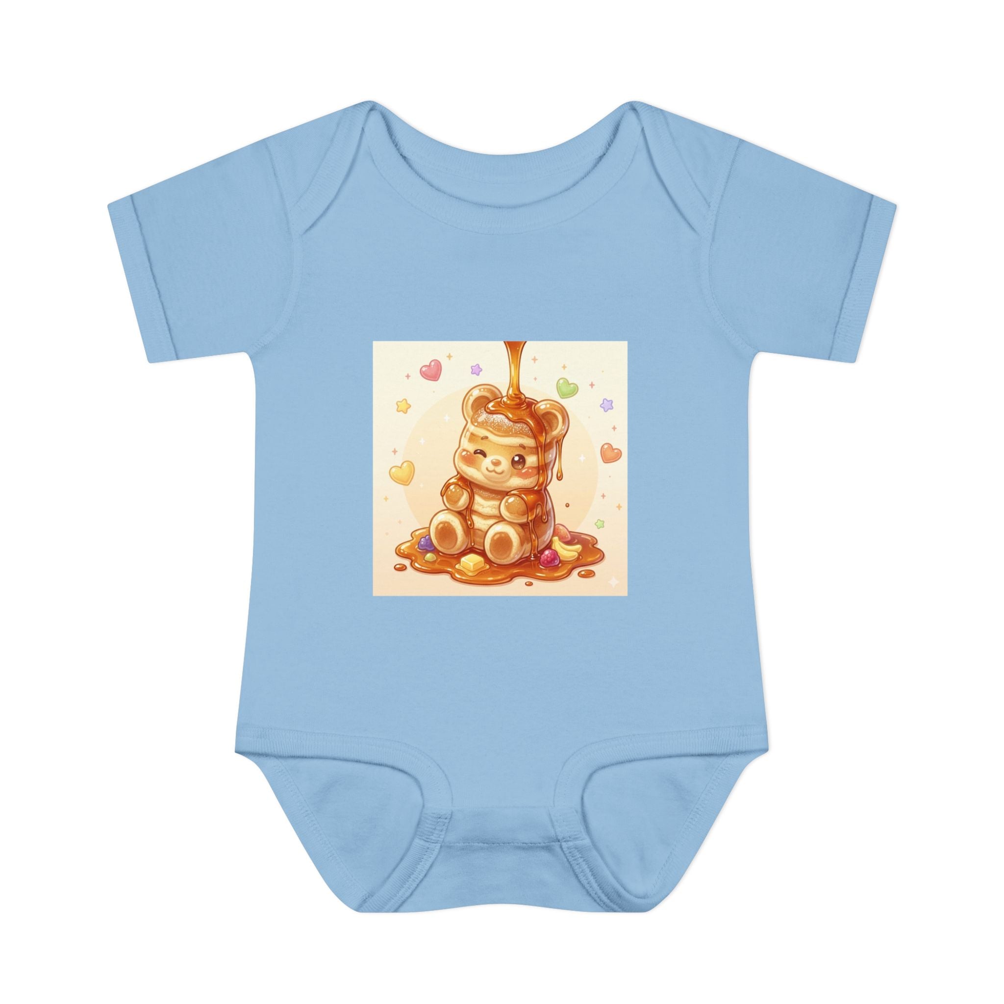 Fluffy Gooey Pancake Gummy Bear Baby Bodysuit — Cute Gummy bear Infant Onesie