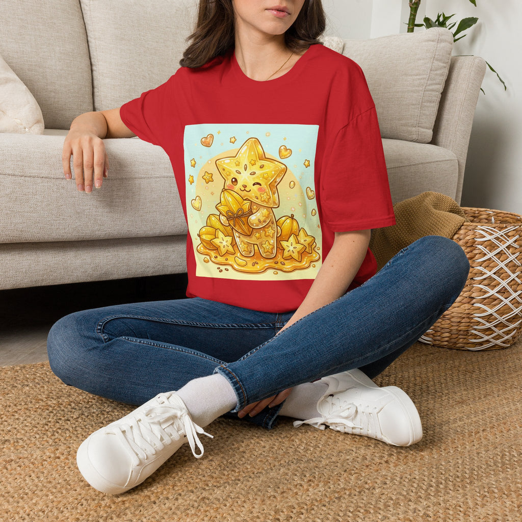 Star Fruit Special Exotic Fruit Oozy Bear Gummy Friend- Kawaii Graphic Shirt
