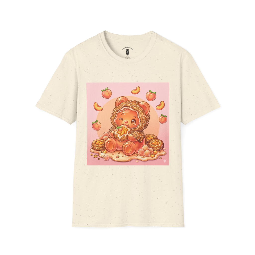 Peach Danish snack Gooey Gummy Bear — Cute Graphic T-Shirt