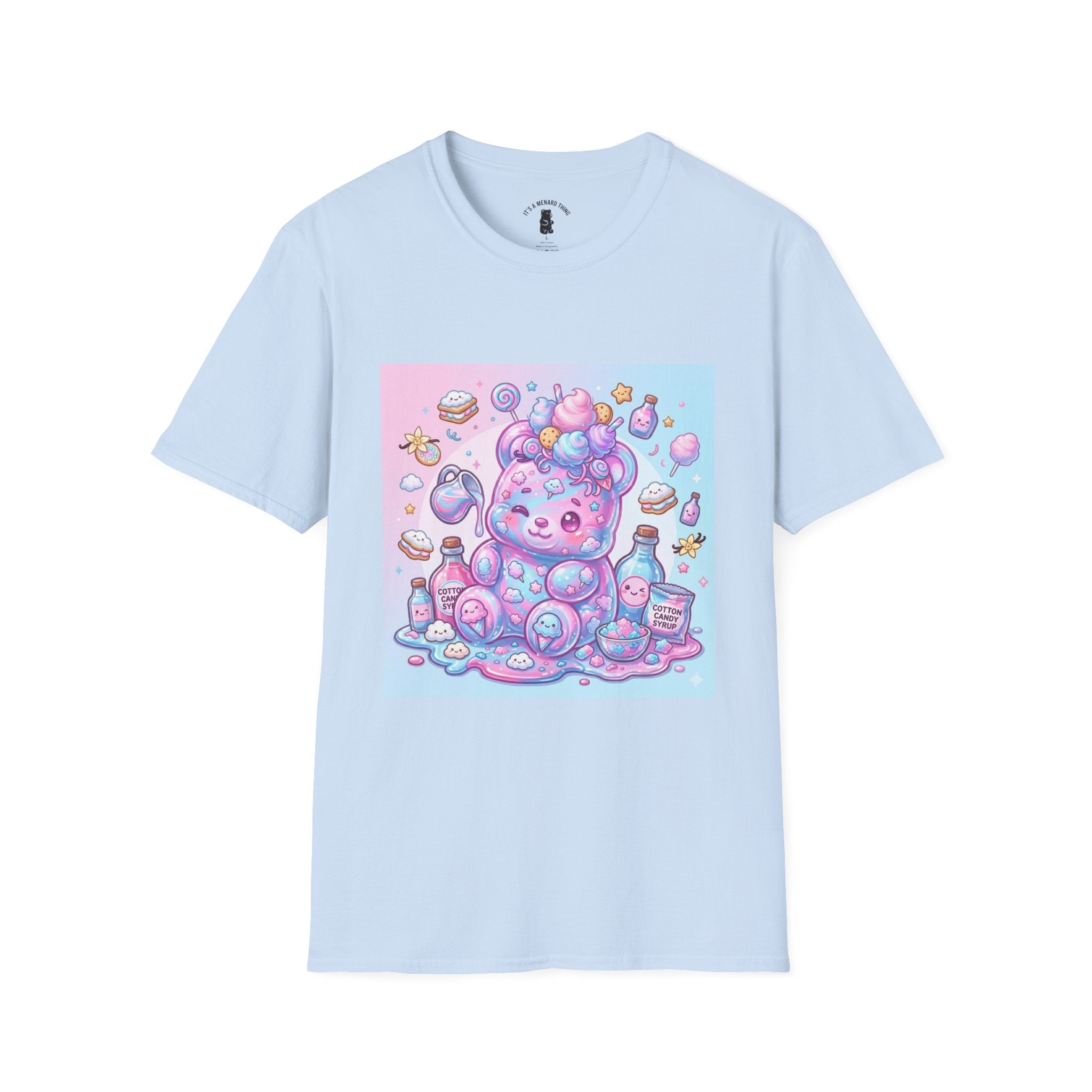 Cotton Candy Gooey Gummy Bear — Kawaii Graphic T-Shirt
