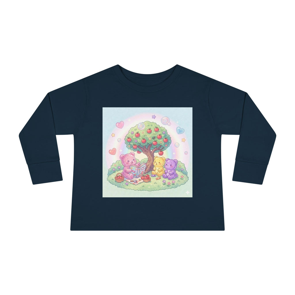 Reading Stories Under the Apple Tree, Oozy Bear Friends- Graphic Long Sleeve Shirt