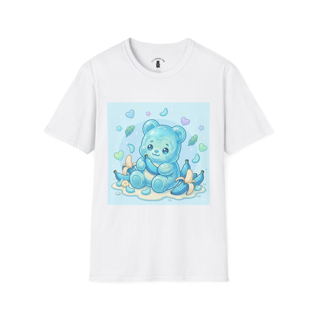 Exotic Blue Java Banana Baby Oozy Bear Friend- Kawaii Graphic Shirt