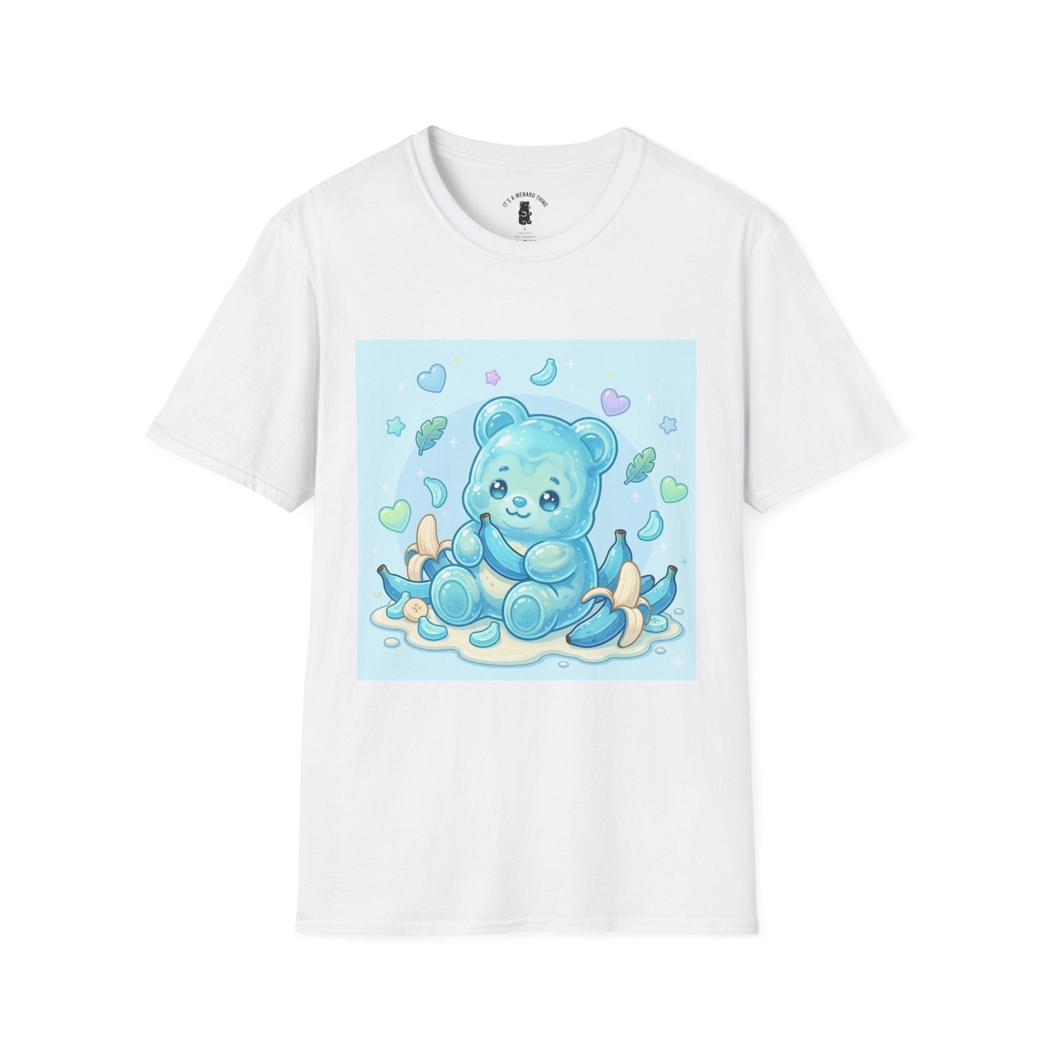 Exotic Blue Java Banana Baby Oozy Bear Friend- Kawaii Graphic Shirt