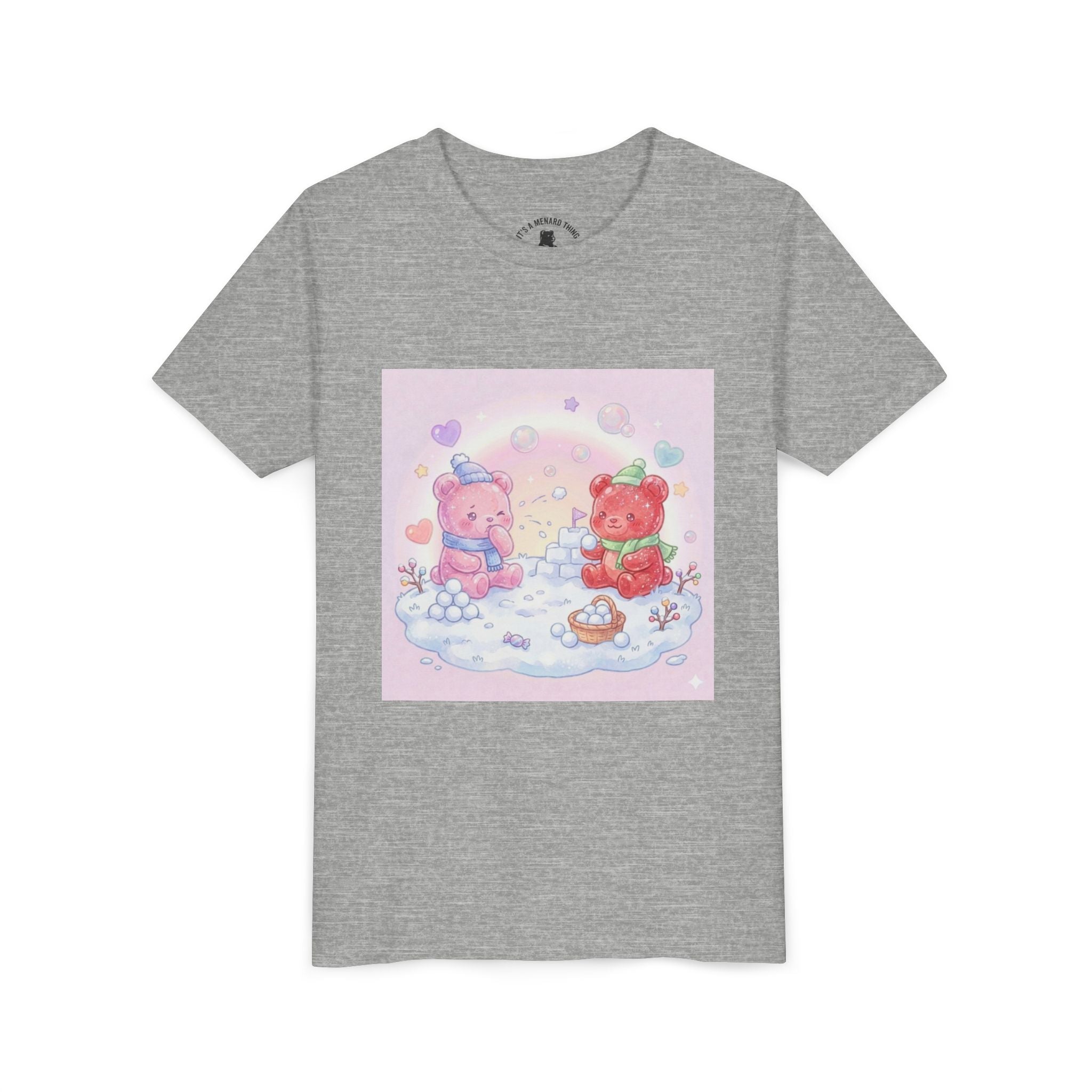 Duo Gooey Gummy Bear Snowball game T-Shirt