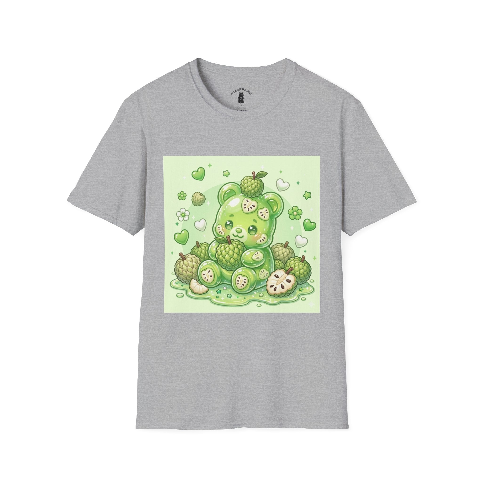 Yummy Ripe Sugar Apple, Exotic Oozy Gummy Bear- Kawaii Graphic Shirt