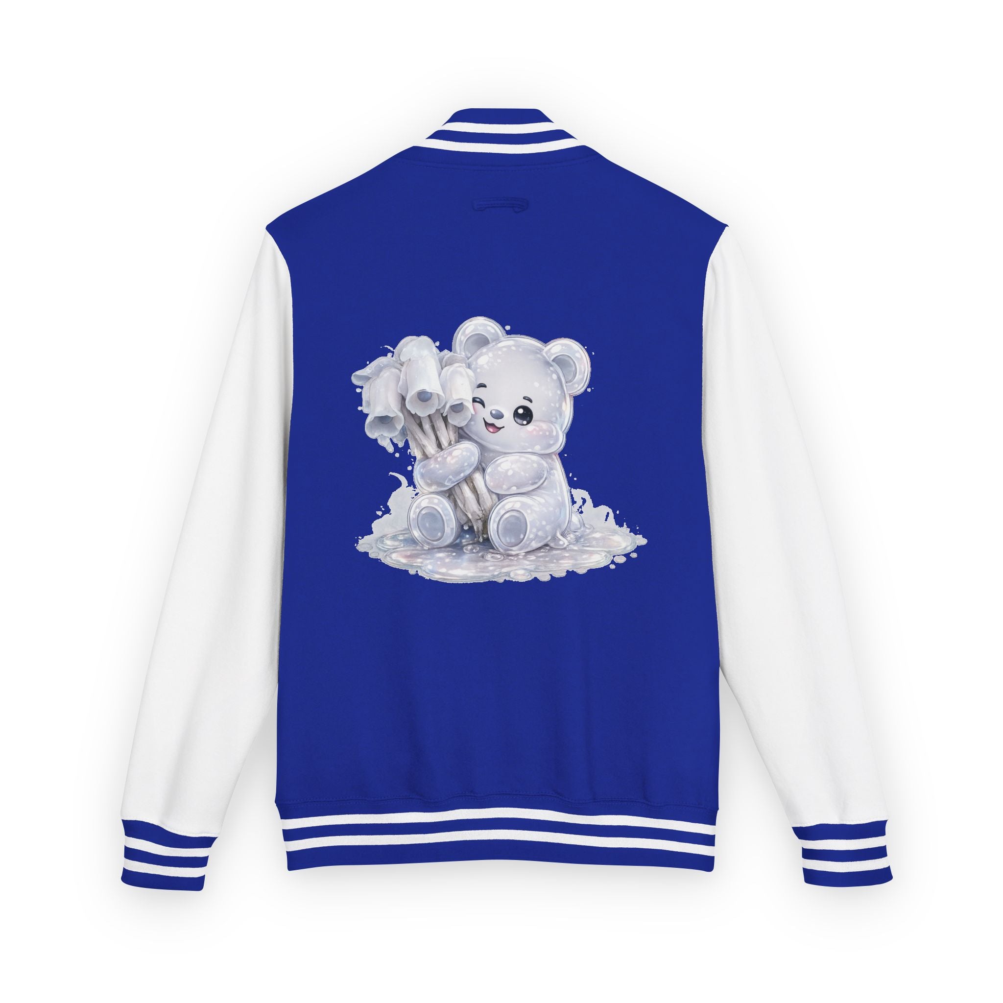 White Ghost Pipe Custer, Oozy Bears Mushroom Special- Letterman Graphic Jacket