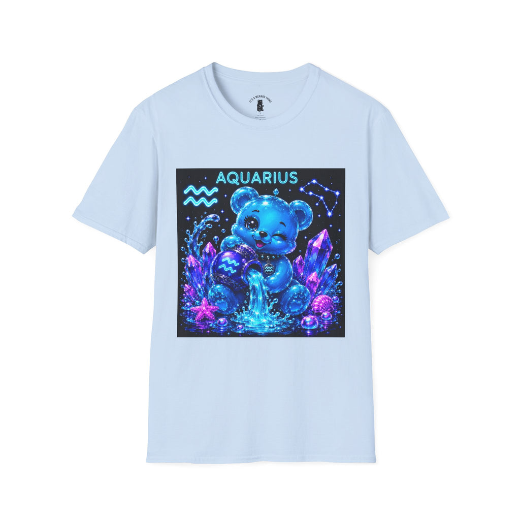 Aquarius Zodiac Astrology Oozy Bear Friend Special Addition- Graphic Shirt