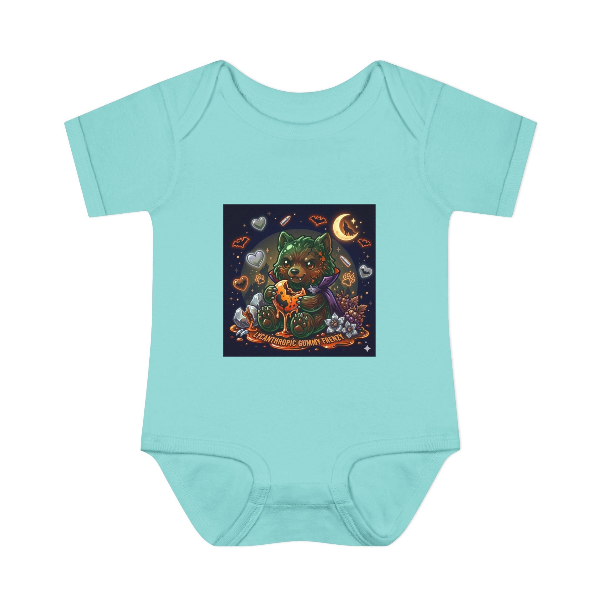 Baby Bodysuit — Cute Halloween Werewolf Gooey Bear