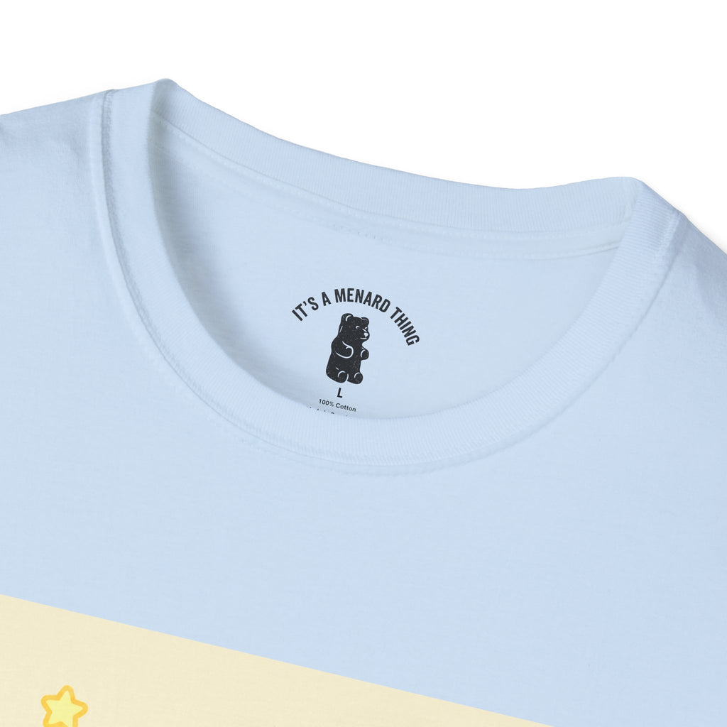 "Good Vibes Only" Yellow Gooey Gummy Bear- Cute Graphic Tee