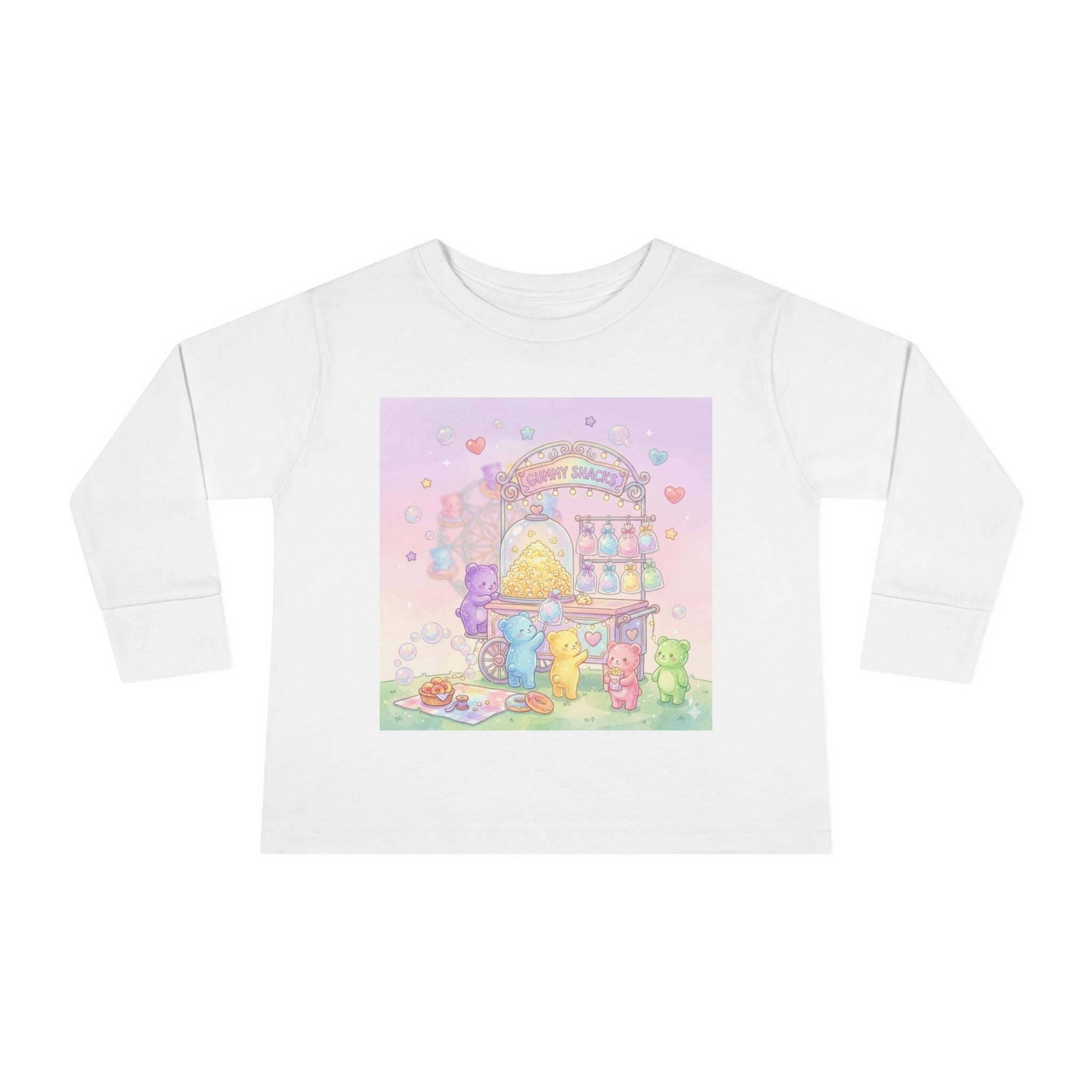 Special Candy Cart, Carnival Oozy Bear Friends- Graphic Long Sleeve Shirt
