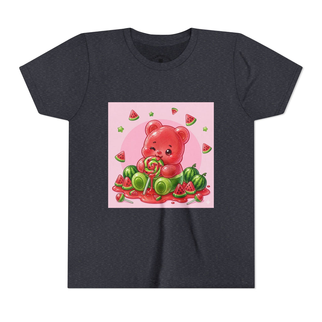 Watermelon Swirl Lollipop Gooey Gummy Bear- Youth Shirt
