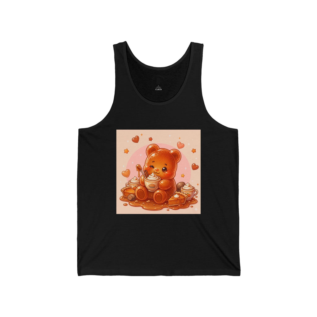 Pumpkin Pie &  Spiced Latte, Orange Gooey Gummy Bear — Kawaii Graphic Tank Top