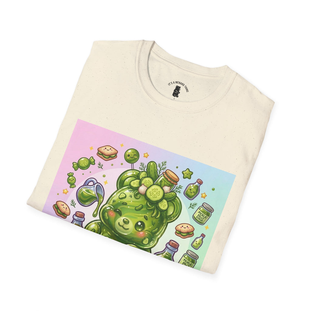 Sour Dill Pickle, Exotic Gooey Gummy Bear — Kawaii Graphic T-Shirt