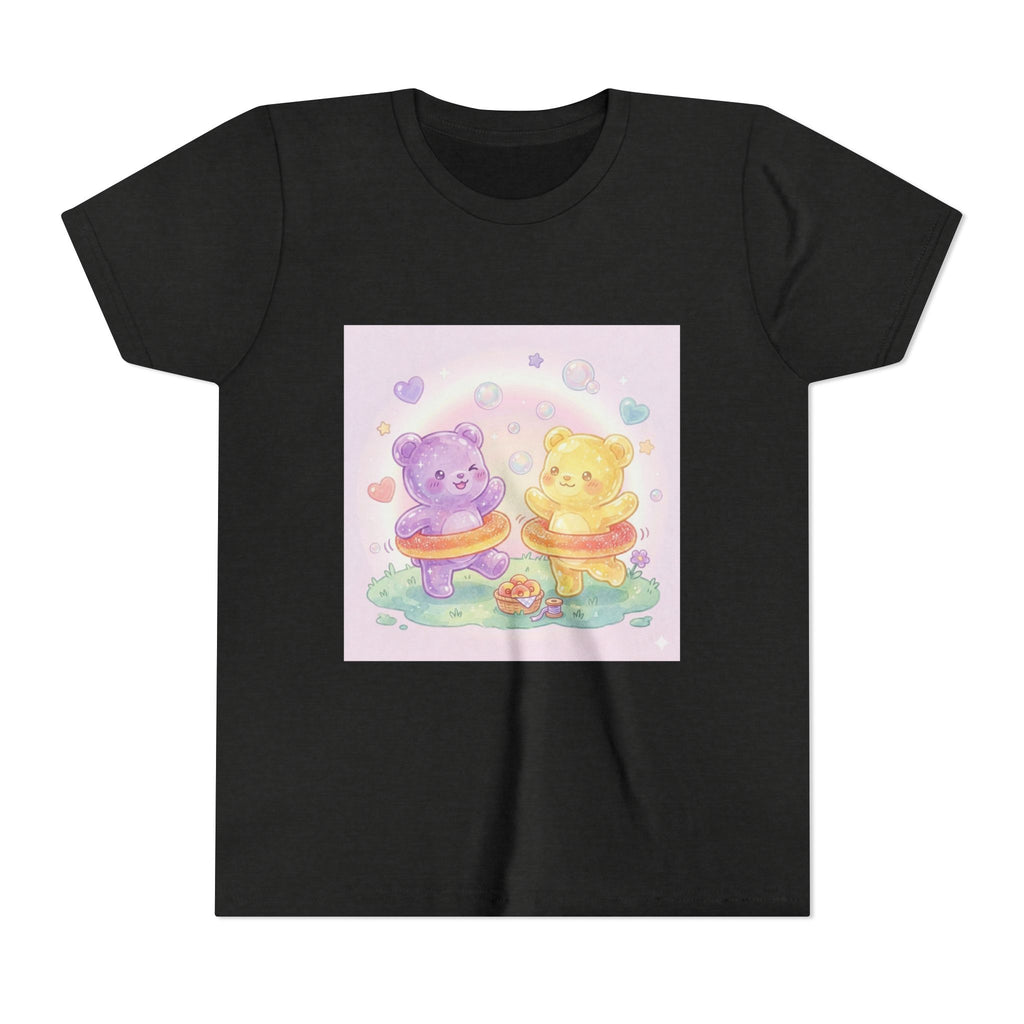 Friendship Peach ring Hula-Hoop Gooey Gummies- Graphic Kids T-Shirt