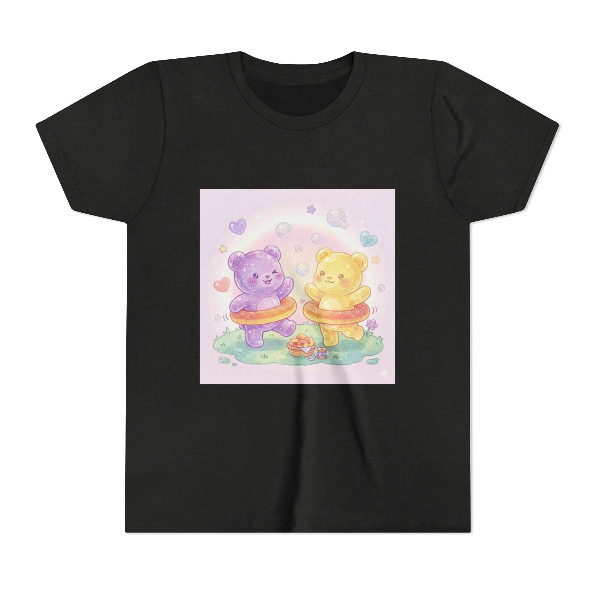 Friendship Peach ring Hula-Hoop Gooey Gummies- Graphic Kids T-Shirt