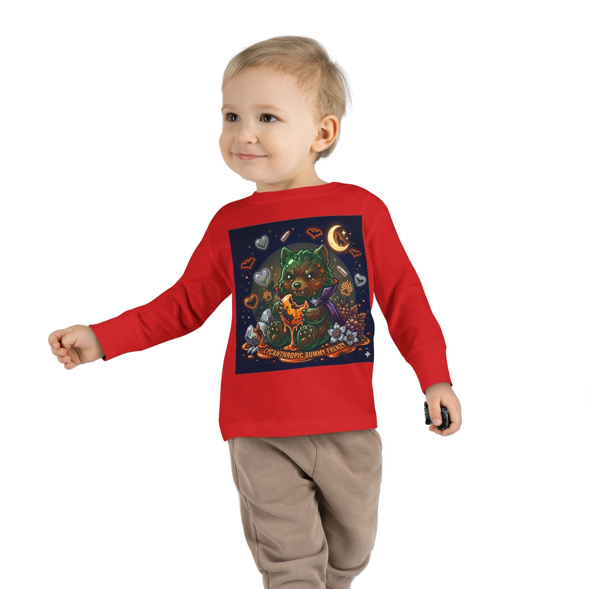 Werewolf Oozy Bear Gummy Halloween Special- Graphic Long Sleeve Shirt