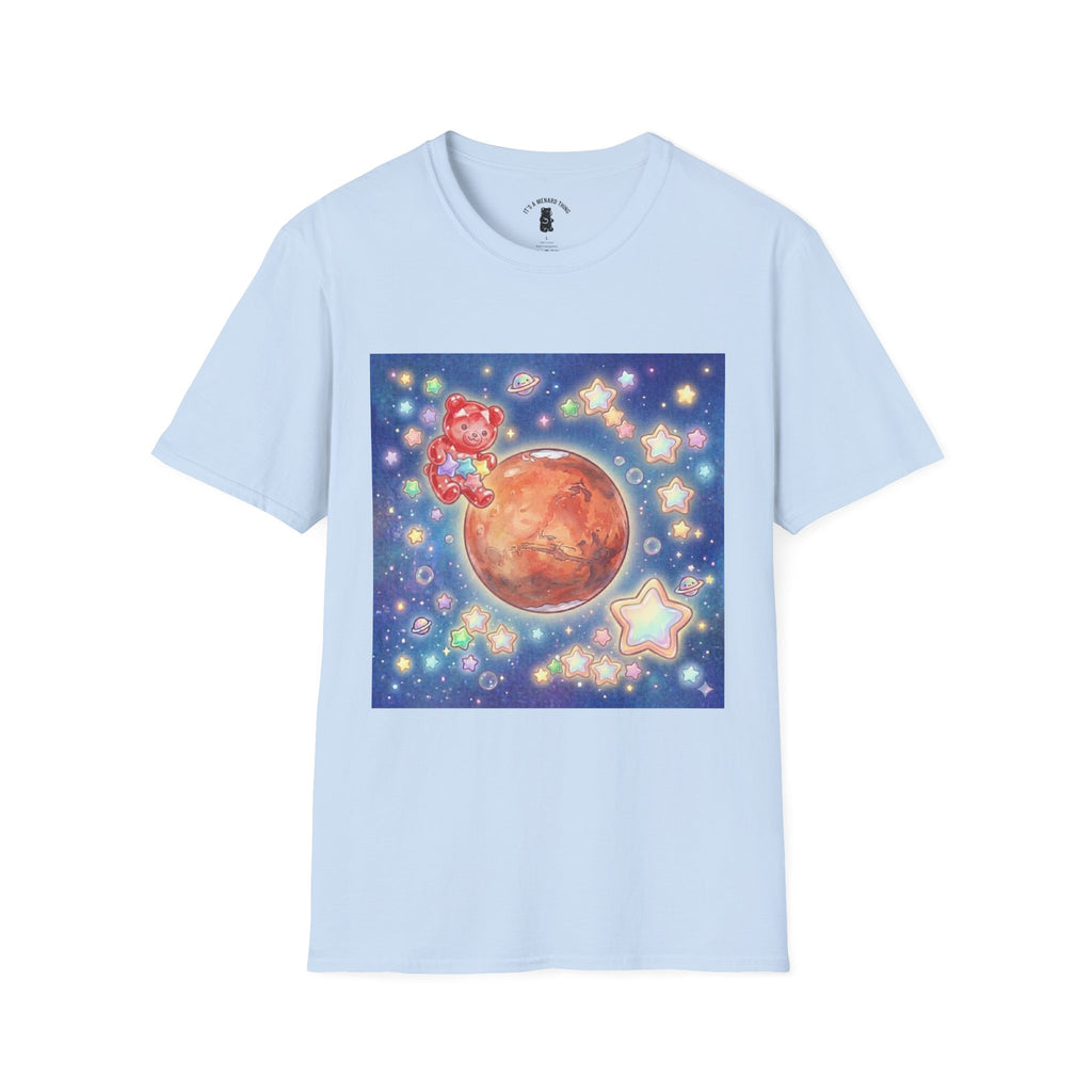 Think of Mars, Red Crystal Gooey Gummy Bear — Space Graphic T-Shirt