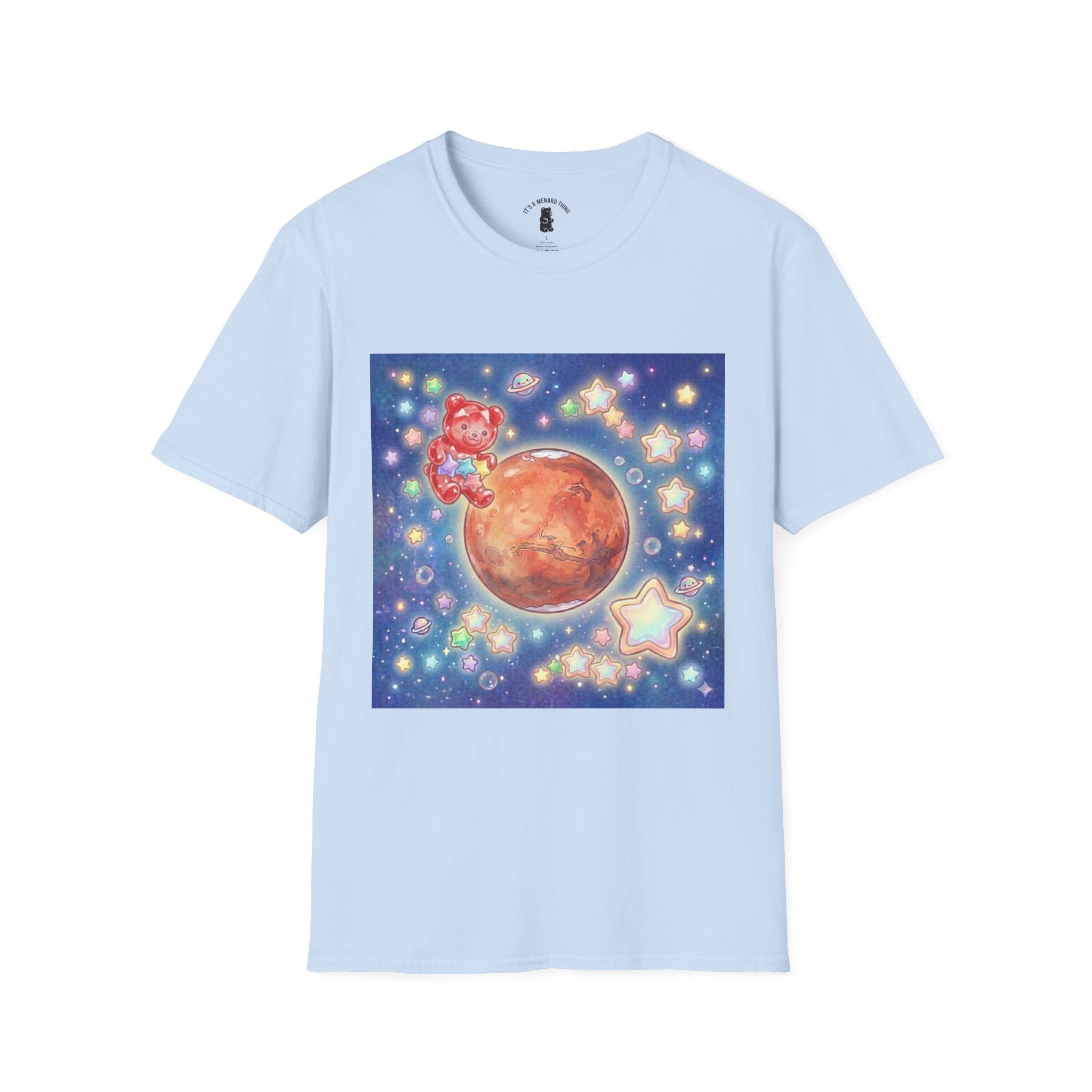 Think of Mars, Red Crystal Gooey Gummy Bear — Space Graphic T-Shirt